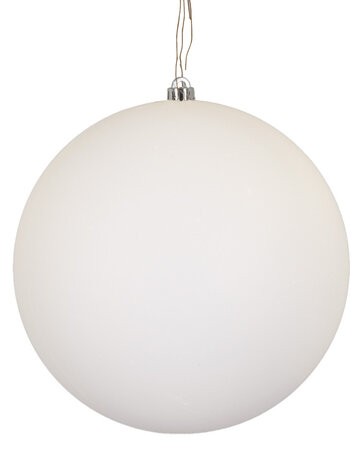 Matte White Ball Ornaments | 4" to 15" Sizes