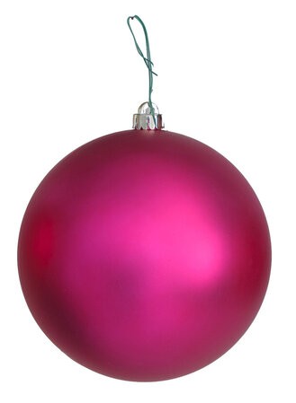 Matte Raspberry Ball Ornaments | 4" to 12" Sizes
