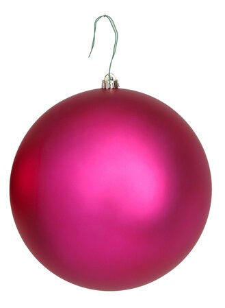 Matte Raspberry Ball Ornaments | 4" to 12" Sizes