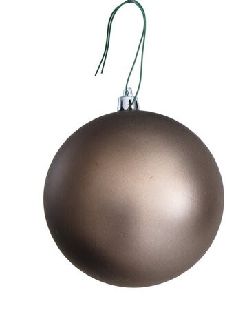 Matte Terra Brown Ball Ornaments | 4" to 10" Sizes