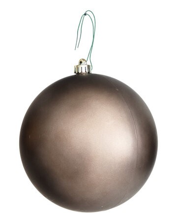 Matte Terra Brown Ball Ornaments | 4" to 10" Sizes