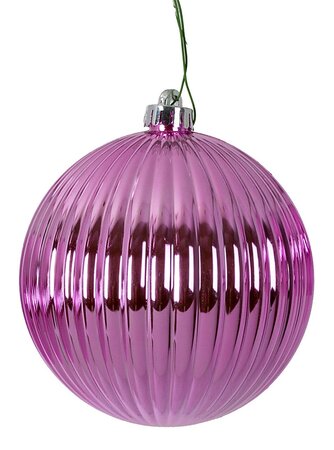 Pink Reflective Pumpkin Ball Ornaments | Fire Retardant | 4 Inch, 6 Inch