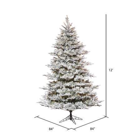 12 feet x 84 inches Flocked Mountain Kiana Pine Full 7377T