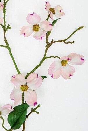 36 Inch Artificial Pink Dogwood Spray (Sold By Piece)