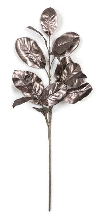 37" Metallic Magnolia Leaf Spray | 8 Colors Available