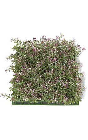 10 inches Plastic Boxwood Mat - 3 inches Height - Purple/Green