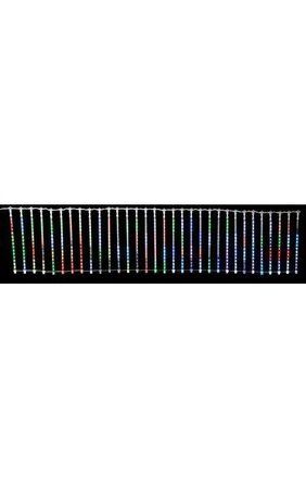 L-140500 117 inches x 48 inches Light Screen with Rod & Hooks - Multi-Color LED Lights