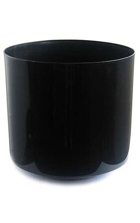 16 inches Black Plastic Container - 16 inches Outside Diameter -15 inches Height