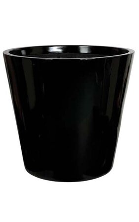 22.25 inches Fiberglass Round Pot - 21.5 inchesInside Diameter - Gloss Black