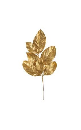 23.5 inches Magnolia Spray - Gold - 7 Leaves - 12 inches Width