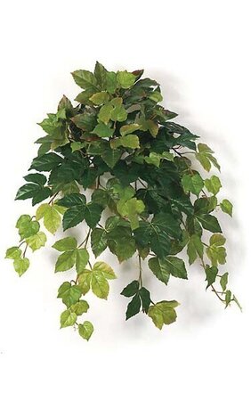 28 inches Deluxe Maple Ivy Bush - 99 Green Leaves with Red Accents