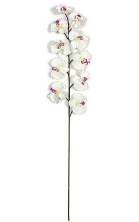 39 inches Butterfly Orchid Spray- FIRE RETARDANT -White, Dark Orchid and Pink Colors