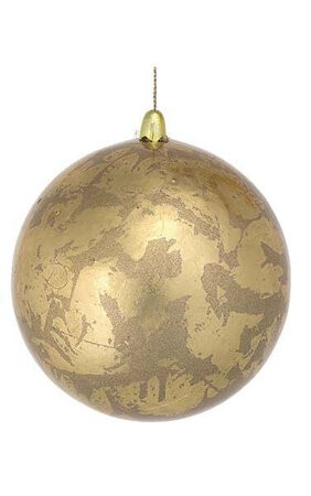 4 inches Styrofoam Pearlized Ball Ornament - Gold
