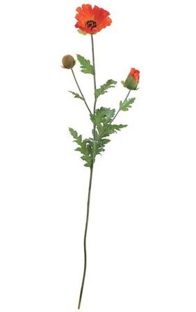 43 inches Poppy Spray