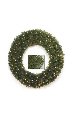 Limber Pine Wreath - Double Ring - 450 Clear All-Lit Lights