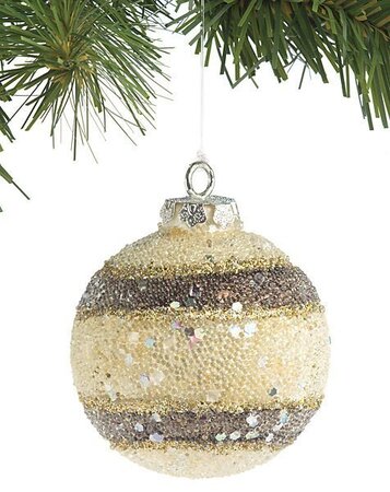 Earthflora's 3.5 Inch Iced Ball Ornament