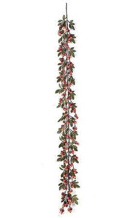 6 feet Crabapple Garland With Leaves
