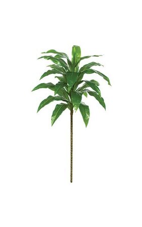 60 inches Soft Touch Dracaena Tree - 25 Green Leaves - Bare Stem