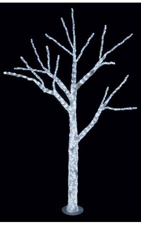 7.5 feet Ice Christmas Tree - 2592 Multi - Color 3mm LED Lights