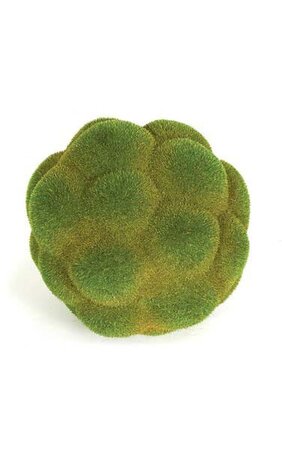 8 inches Styrofoam Moss Ball - Green/Brown