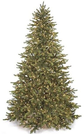 9 feet Mountain Fir Christmas Tree - Medium Size - 1,250 Clear All - Lights