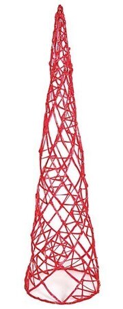 2 feet Acrylic Cone Christmas Tree - Red