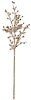 35 inches Plastic Glittered Crystal Spray - Sand/Brown