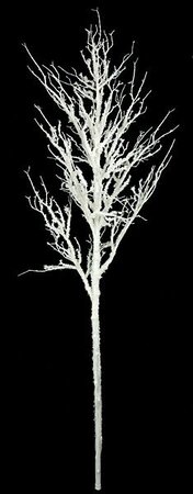 80 inches Plastic Snow Covered Populus Christmas Tree - White