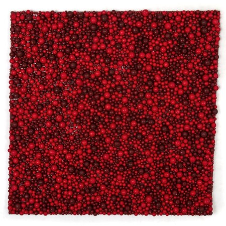 Earthflora's 19 Inch X 19 Inch Foam Multi-red Berry Floor Or Wall Mat