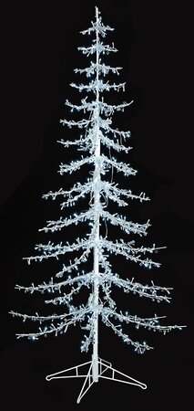 Earthflora's 6 And 8 Foot Acrylic Lighted Christmas Trees