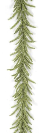 Earthflora's 6 Foot Glittered Tudor Pine Garland