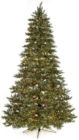 Earthflora's 7.5 Ft., 9 Ft., And 12 Ft. Medium Polaris Pine Tree With Multi-functional Mini Led L...