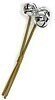 9 inches Plastic Bell Bundle - 3 Silver Bells - 1.5 inches Width