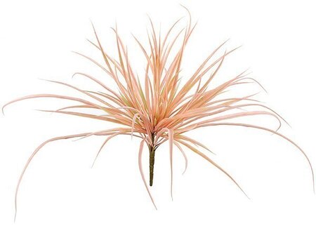 22 inches Plastic Grass Bush - Pink/Green - 24 inches Width - Bare Stem