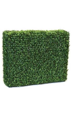 35 inches x 11 inches x 30 inches Outdoor Plastic Boxwood Hedge - Wire Frame - Tutone Green - Out...