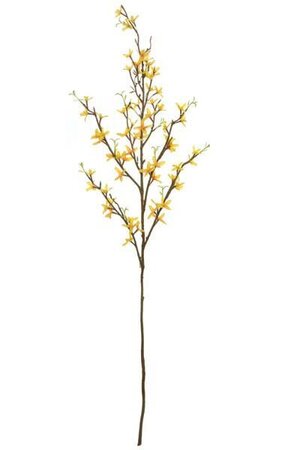 36 inches Forsythia Branch - Yellow Flowers - 15 inches Stem