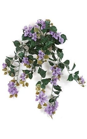 36 inches Outdoor Artificial Bougainvillea Bush- 18 Flower Clusters - 19 inches Width - Purple