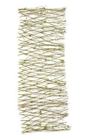36 inches x 12 inches Natural Twig Garland - 43 Mini Green Leaves