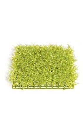 10 inches Plastic Leaf Grass - 1.5 inches Height - Light Lime Green