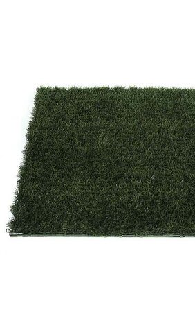 40 inches Plastic Grass Mat - 2,637 Green Leaves - 2.25 inches Height - Green