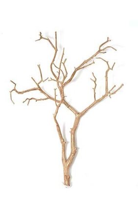 27 inches Plastic Wood Twig - Light Brown - 20 inches Width