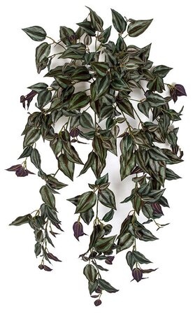 Earthflora's FIRE RETARDANT / Outdoor UV Resistance  36 Inch Hanging Wandering Jew Bush