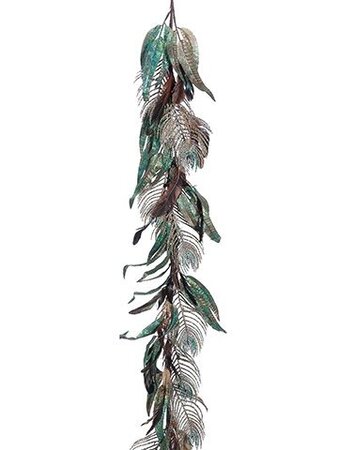 5 feet Glittered Peacock Garland  Peacock