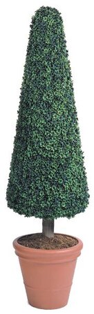 Bt-80 Custom Made 7.5 feet Polyblend Boxwood Topiary 24 inches Wide Safe for outdoor use!