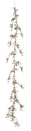6 feet Mini Berry Leaf Garland Sold in a set of 2