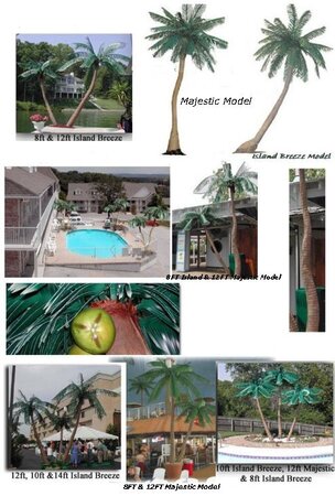 CP-1001 Custom Made Caribbean Palm Tree