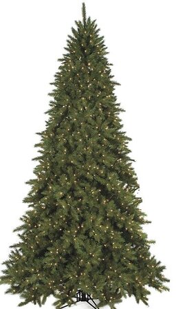 7.5 feet Victoria Fir Christmas Tree - 2,372 Green Tips - 950 Clear Lights