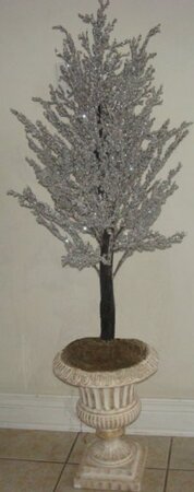 EF-4900 36 inches Ice Tree Custom Made/Silver Glitter