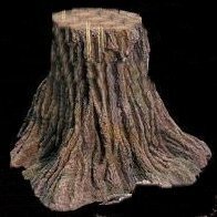 EF-2518 Foam Tree Stump 18 inches Tall 10 inches Top 24 inches Wide Bottom