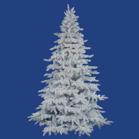 EF-8936 7.5 feet x 65 inches Flocked White Spruce 1650Tips